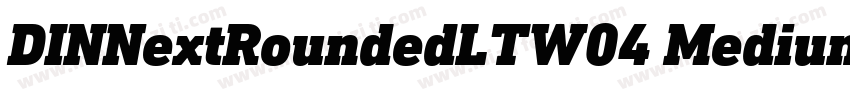 DINNextRoundedLTW04 Medium Regular字体转换